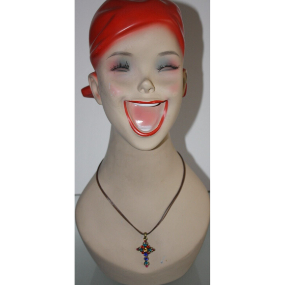 Unbranded Jewelry - Colorful Cross Necklace Women's Fashion Jewelry  Spiritual Religious Faith